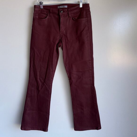 JOE'S Mid Rise Coated Bootcut Jeans Size 29 Marsala - Picture 2 of 13